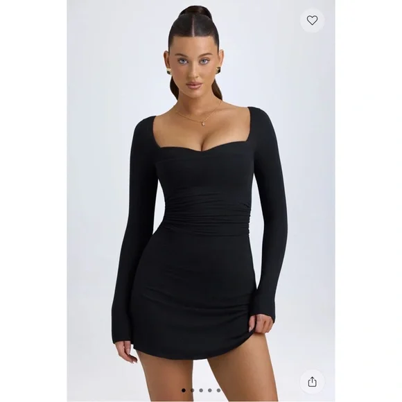 Oh Polly | Dresses | Oh Polly Alvie Modal Layered Aline Mini Dress Black Sz  Small | Poshmark